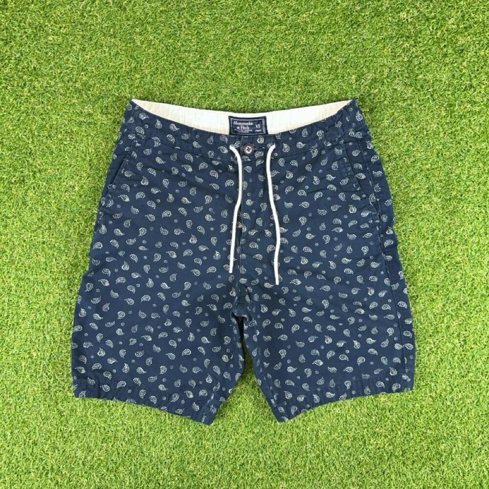 Abercrombie-fitch Women's Blue and Navy Shorts